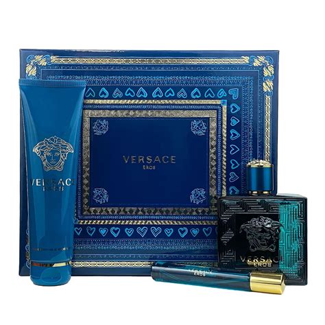 versace eros men's 4-piece gift set|best price versace eros.